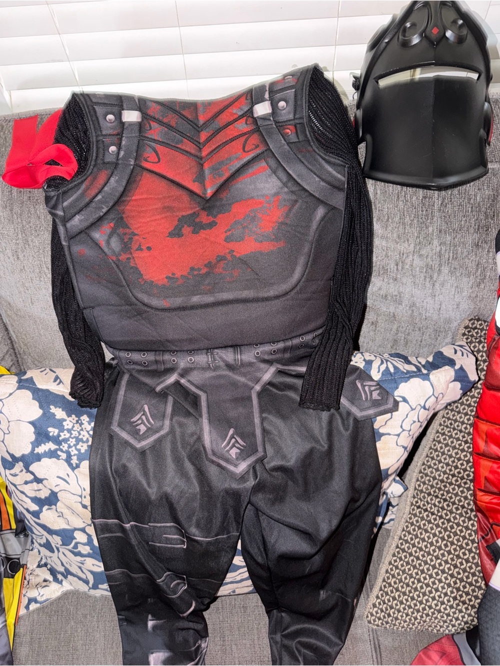 Kids Fortnite Black Knight Costume With Mask